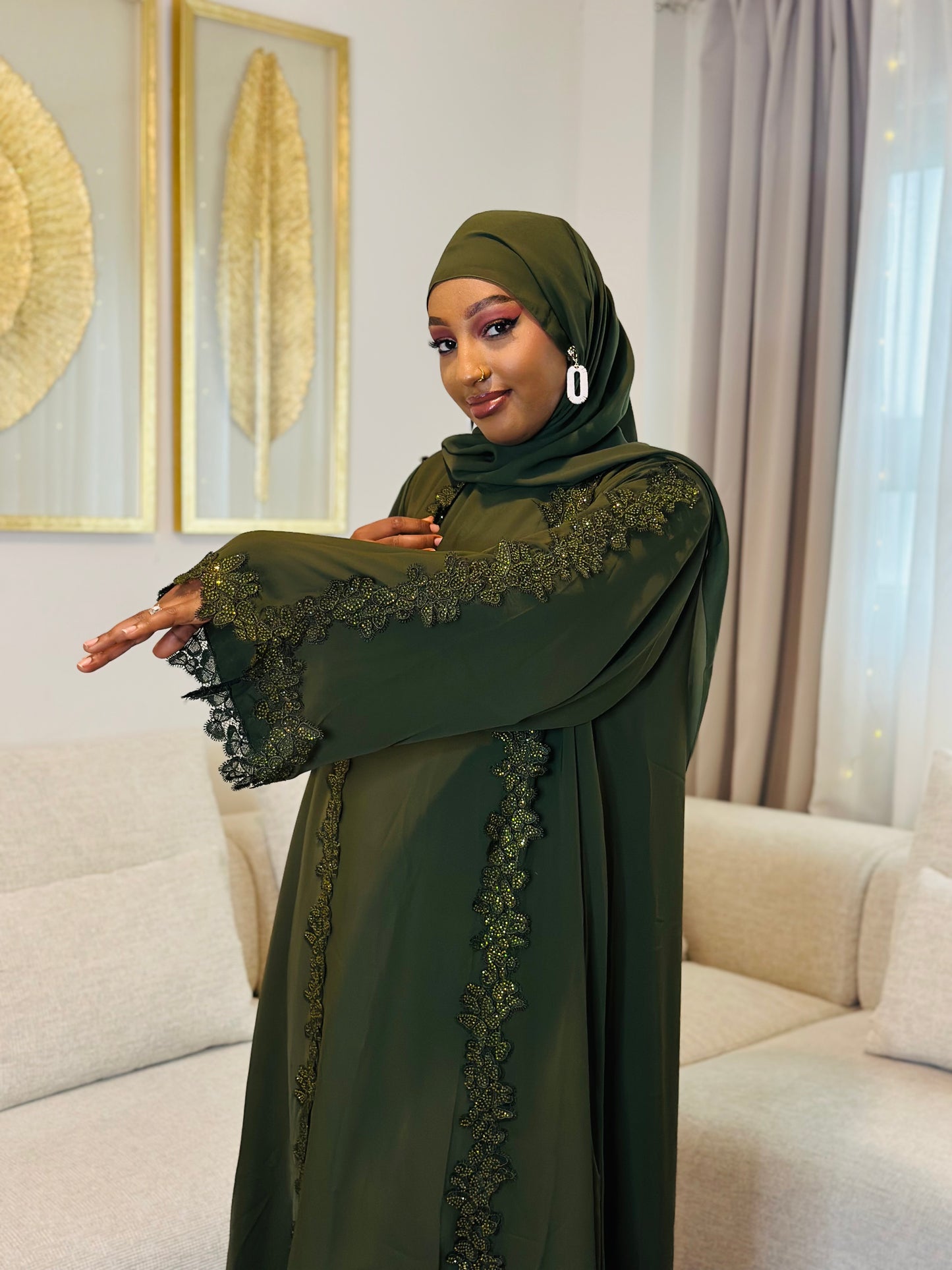 Ethereal Elegance Army Green
